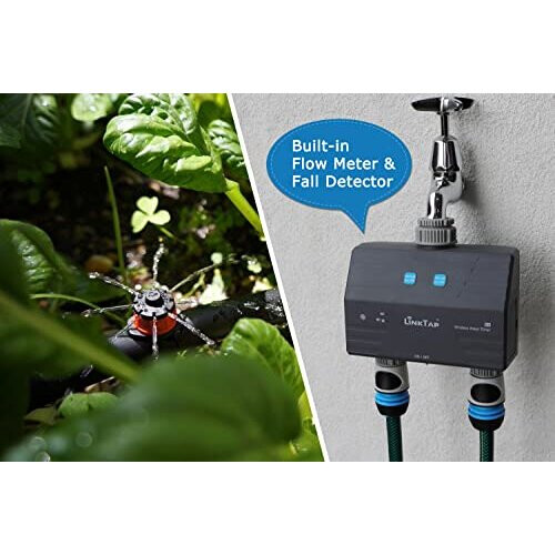 LinkTap D1 Wireless Water Timer & Gateway - 2 Zone Smart Hose Tap Timer ...