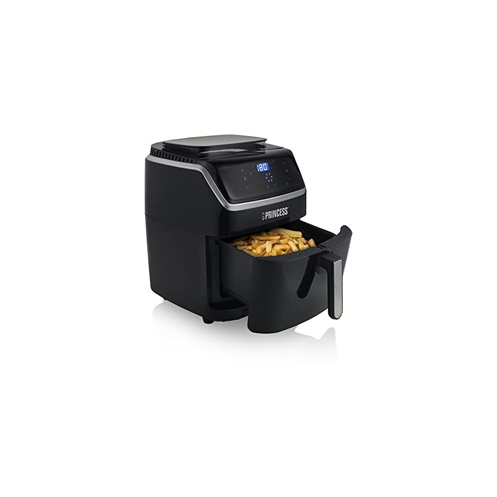 Princess Steam Air Fryer, Digital, 6.5 L, 8 Preset, Settings, 1700 W, Accessories Included, Black (01.182080.02.001)