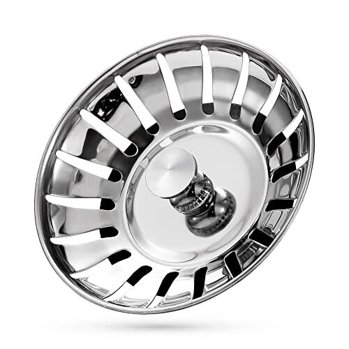 Kitchen Sink Strainer Drainer Plug 78mm Thick Stainless Steel