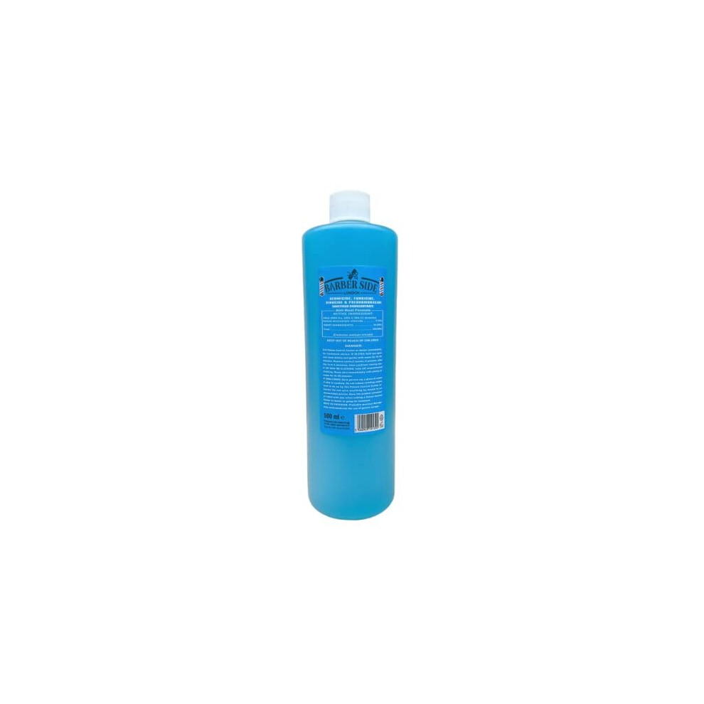 Ican London Blue Barber Side London Disinfectant Solution For Salon Barbicide Jars, Medical, Athletics-Girmicide Solution 500Ml (Blue)