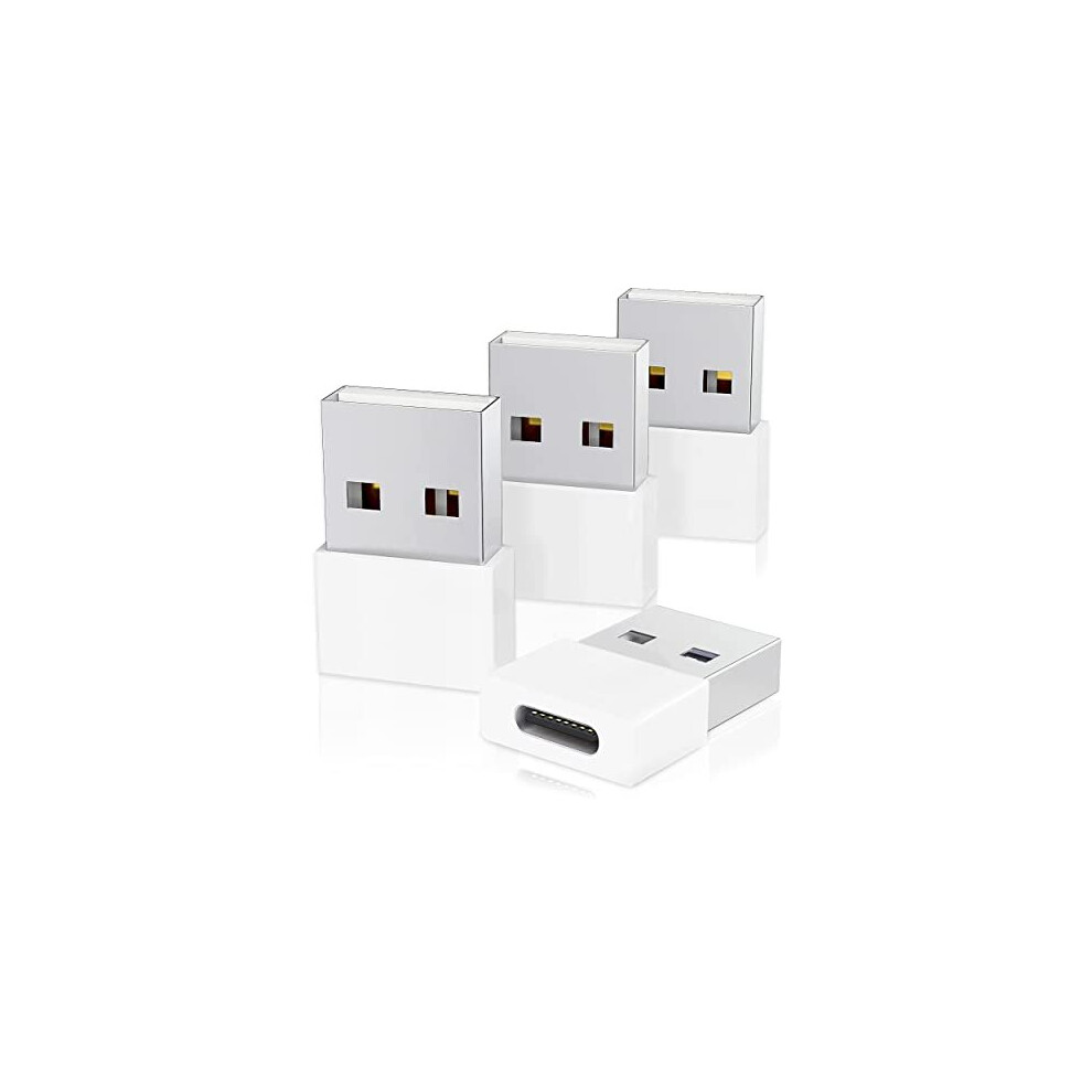 [4Packs] USB C to USB Adapter,USB C Female to USB Male Adapter Converter for iPad, Samsung Galaxy,iPhone 11 12 13 14 Pro,Laptop, PC, Power Bank and