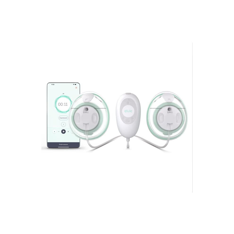 Elvie Stride | Double Wearable Electric Breast Pump - Hospital-Grade | Hands-Free Wearable Electric Breast Pump with 2-Modes & 150 ml Capacity per Cup