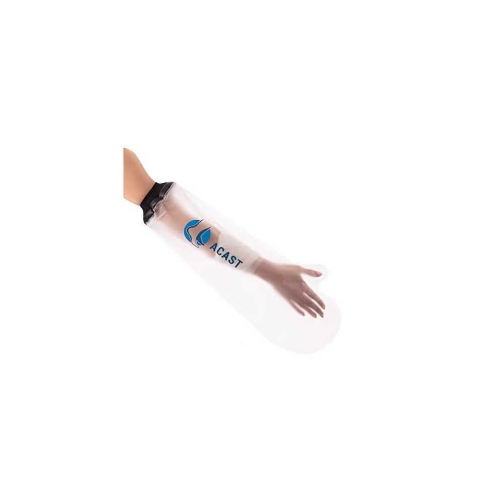 Acast Waterproof Arm Cast Cover For Plaster Cast Arm, Shower & Bath, Reusable Hand Sleeve Dressing Protector For Broken Arm, Wrist, Elbow & Fingers