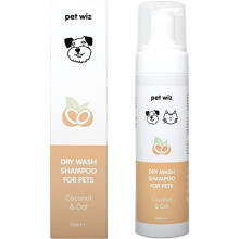 Dry Wash Shampoo for Pets – Soothing & Deodorising, Natural Ingredients, Quick Drying & No Rinsing Required (Coconut & Oat)