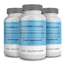 Hey Nutrition Probiotic Complex Supplement 7 Multi Strain High Strength 20 Billion CFU - Gut, Immune, Skin Health - 180 Capsules, Non GMO, Vegan - 3
