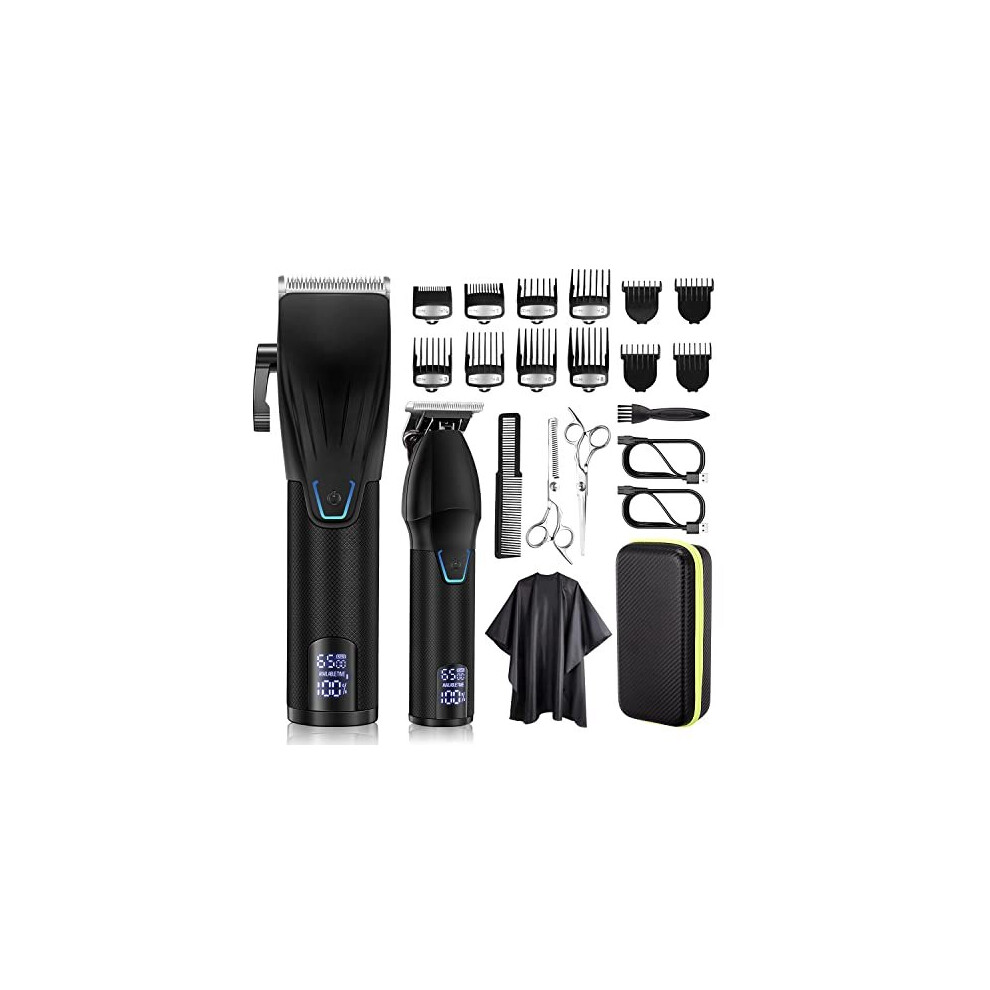 Roziapro Hair Clipper and Hair Trimmer Kit Professional Hair Clippers for Men Cordless Barber Clippers Machine Rechargeable Outliner Trimmer Mens