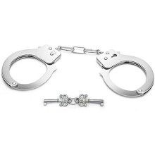 Metal Hand Cuffs / Handcuffs, Fancy Dress Police Accessory, SWAT, FBI, FED, Handcuffs for Pretend Fun Play, Fits Adults and Children (Pack of 1),