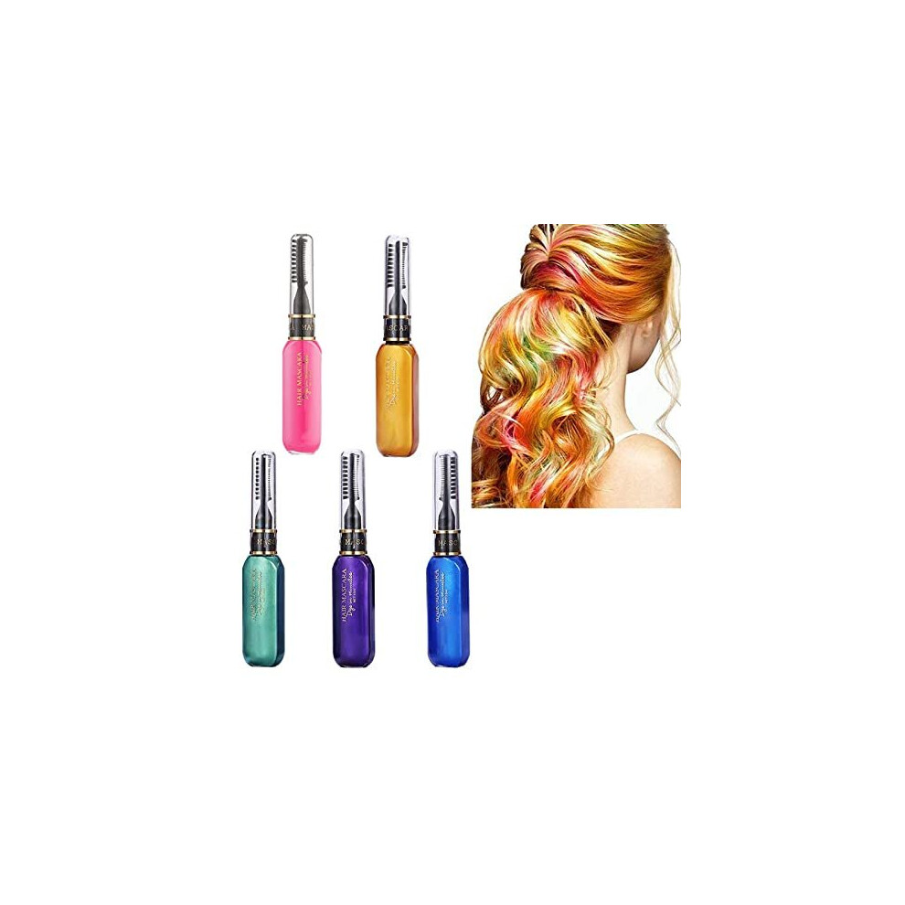 Hair Chalks For Girls,Hair Chalk,Temporary Hair Colour Spray, Hair Mascara,Coloured Hairspray For Kids,Wash In Wash Out Hair Colour,Wash Out Hair Dye