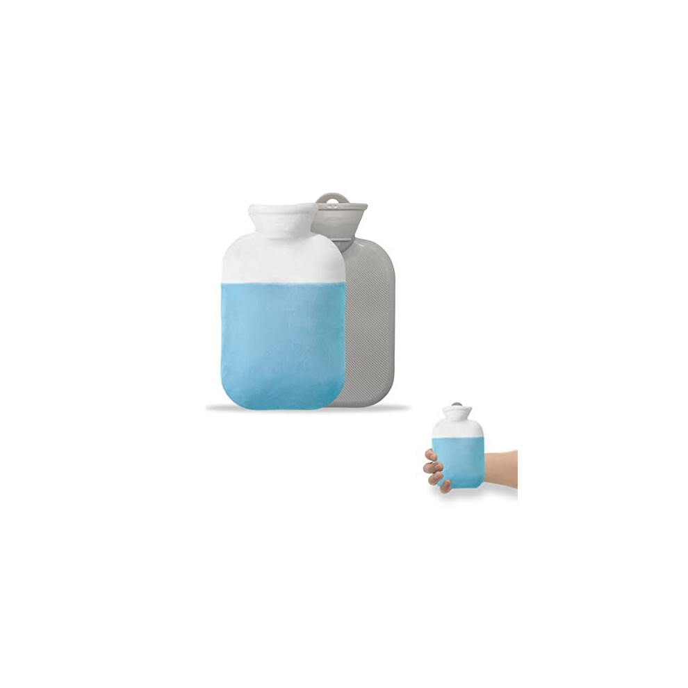 Bingo Trade Miniature Hot Water Bottle, With Soft Plush Cover 500Ml Small Hot Water Bottles For Pain Relief,Keep Warmï¼Feet Warmer And Dogï¼Cat Hot Water Bag