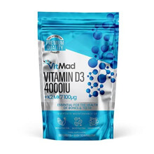 Vitamin D3 4000iu + K2 MK7 100ug - Immune Support & Bone Health – Max Strength UK Made – Vitamin D3 & K2 Supplement – GMP Approved