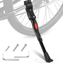 NUWAB Premium Bike Kickstand, Aluminium Alloy Adjustable Height Rear Side Bicycle Kick Stand, Suitable for Mountain Bike and Road Bike of 24Inch-28