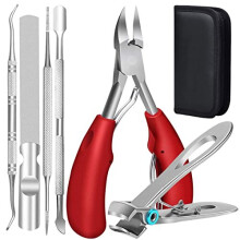 TOKINGO Nail Clippers Kits, Heavy Duty Professional Toenail Clipper for Ingrown Thick Nails, Birthday Gifts for Men Women, Pedicure Tool,Nail Cutter,