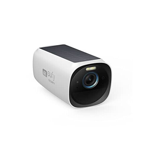 Eufy eufy security eufyCam 3 Add-on Camera, Security Camera Outdoor Wireless, 4K Camera with Integrated Solar Panel, Forever Power, Face Recognition AI,