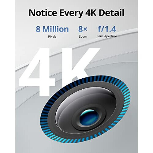 Eufy eufy security eufyCam 3 Add-on Camera, Security Camera Outdoor Wireless, 4K Camera with Integrated Solar Panel, Forever Power, Face Recognition AI, 2