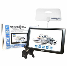 Unispectra 12 inch 12V TV or 240V HD LED Digital DVB-T/T2 (Freeview) & FM Tuners. HDMI, USB PVR & Media Player. Ideal 12v TVs for Motorhomes,