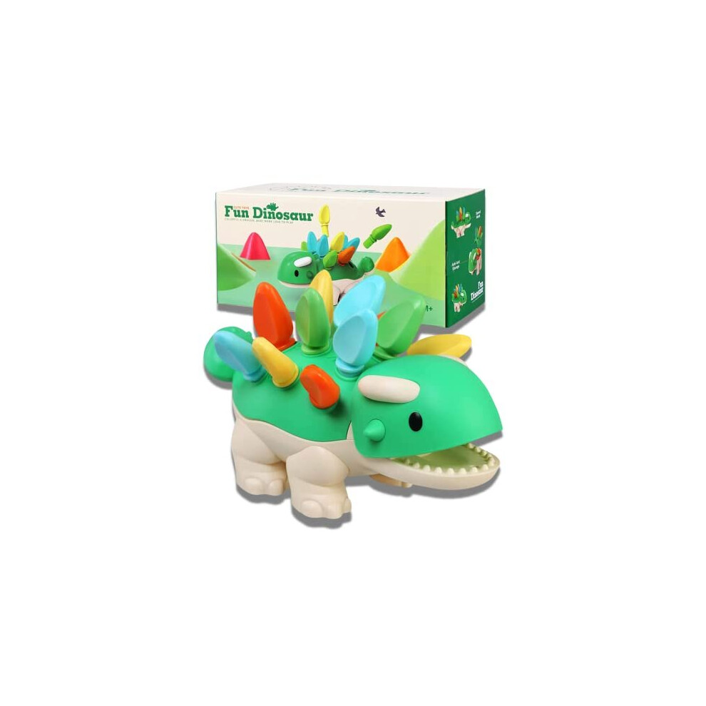 FUFUFA Dinosaur Sensory Toys for 6 12 18 Month, Educational Learning Toys for 1-3 Year Old Boys Girls, Fine Motor Skills Montessori Toys for Toddlers,