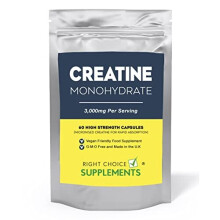 Creatine 3000mg (per serving) - 60 Micronised Creatine Monohydrate 750mg capsules to Boost Muscle Recovery, Growth, Mass, Bulk & Strength - Boost