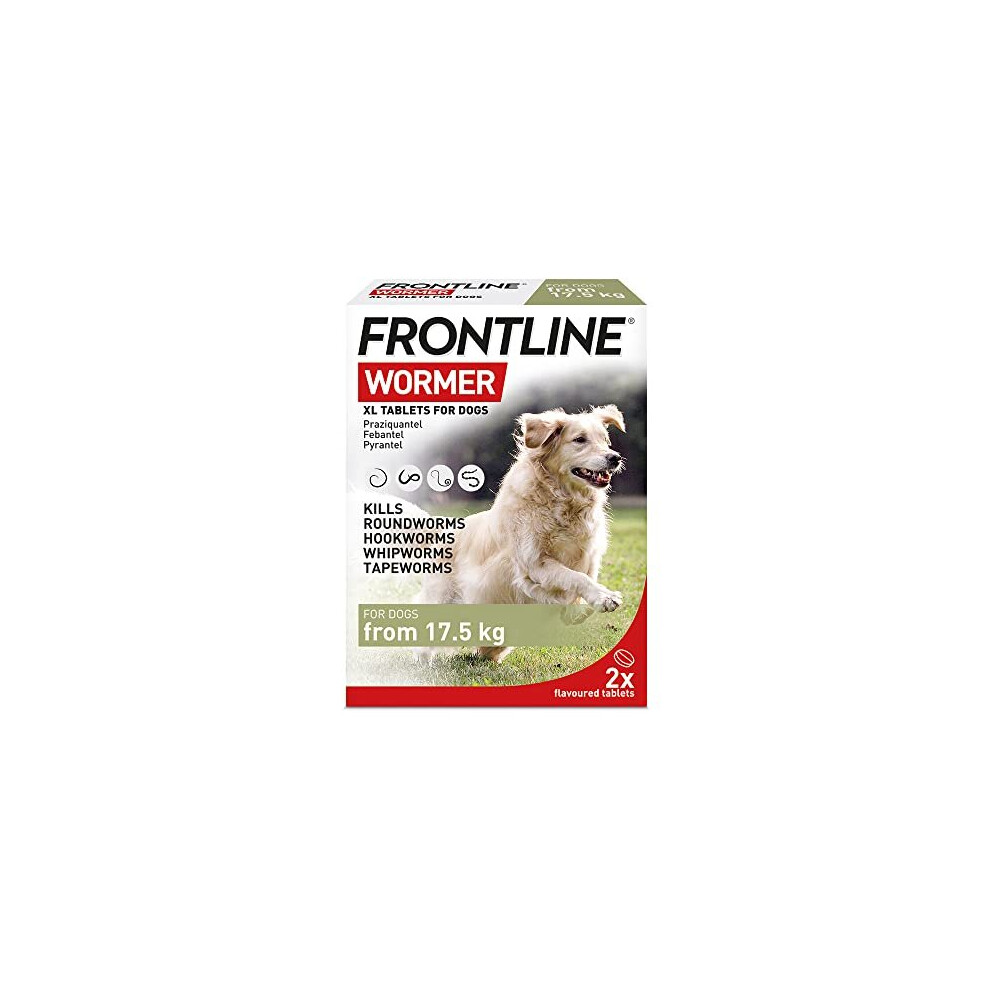 Frontline Wormer - Xl Worming Tablets For Dogs - Tablets Size 2