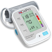 OxiPro BP1 - NHS Supplied Blood Pressure Monitors - CE Approved BP Blood Pressure Machines for Home Use with Heart Rate Monitor & Cuff