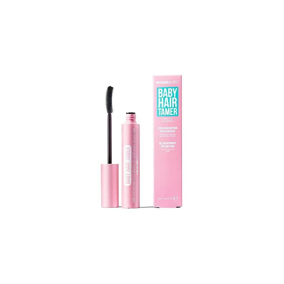 Flyaway Hair Tamer Stick By Hair Burst - Finishing Gel Wand Brush Taming Baby Hairs, Frizz & Flyaways - Strong Hold & Non Greasy Finish - Vegan &