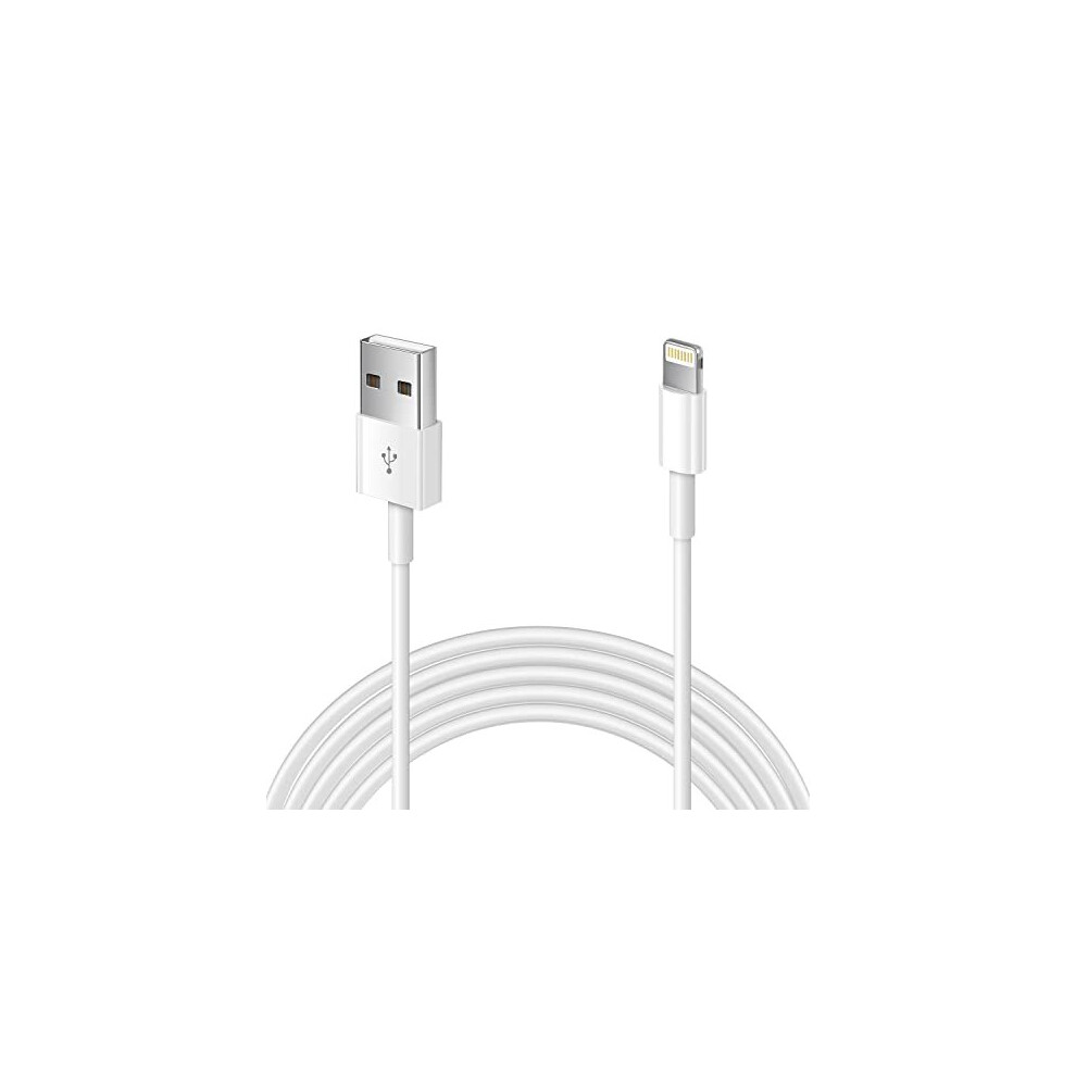 1 Pack Apple MFi Certified iPhone Charger Cable 1m, Apple Lightning to USB Cable Cord 1 metres Fast Charging Apple Phone Long Cables for