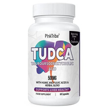 TUDCA 500mg, Tauroursodeoxycholic Acid with Milk Thistle, Beet Root and More, 8-in-1 Tudca Bile Salt Supplement for Liver Health, Digestion, Detox and