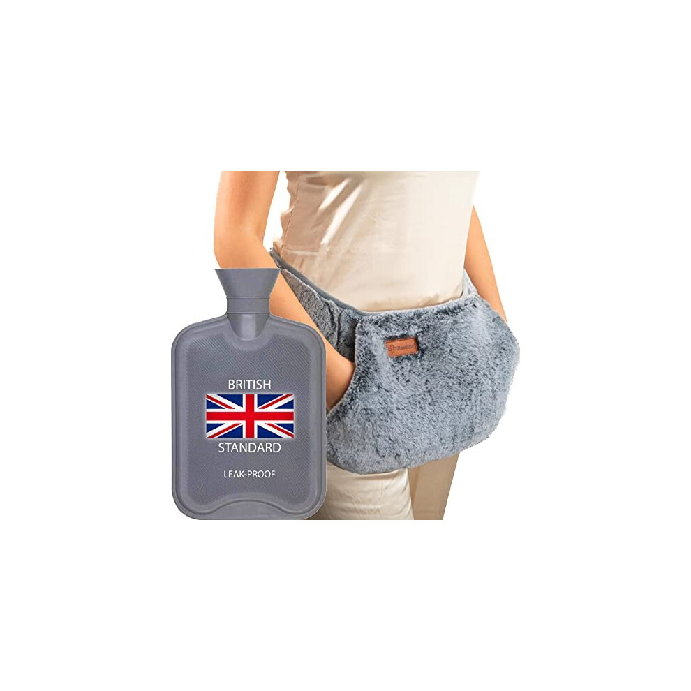 Heat Hug Heathug Wearable Hot Water Bottle Belt - Pain Relief Adults Wrap Around Hot Water Bottle Period Belt Warm Waist Back Shoulder Stitch Pouch Body