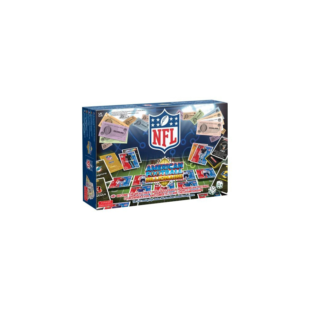 NFL Board Game By Football Billionaire Board Games | Family Board Games for Kids and Adults | Ages 6+ | A Trading & Family Strategy Board Game Game