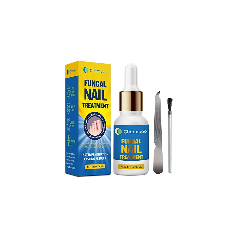 Fungal Nail Treatment - Natural Antifungal Nail Treatment - Potent Fungi Toe Nail Fungal Treatment for Men, Women - Nail Fungus Treatment with File