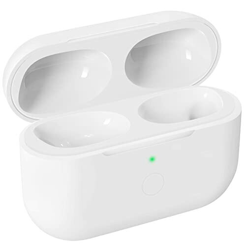 Wireless Charging Case Replacement for AirPods Pro – 660mAh Built-in Battery, Bluetooth Sync, Qi Wireless & Lightning Charge (AirPods Pro Only)