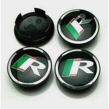 4x Jaguar R Racing Logo 59mm Alloy Wheel Centre Caps - Fits XF, XJ, XJR, XJ6