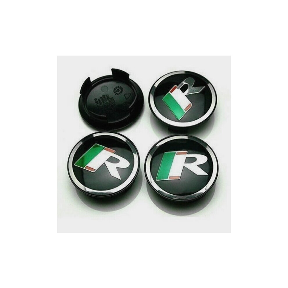 4x Jaguar R Racing Logo 59mm Alloy Wheel Centre Caps - Fits XF, XJ, XJR, XJ6-image-OPC-PB95WJD-NEW