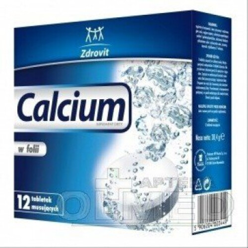 ZDROVIT Calcium in foil - 12 effervescent tablets