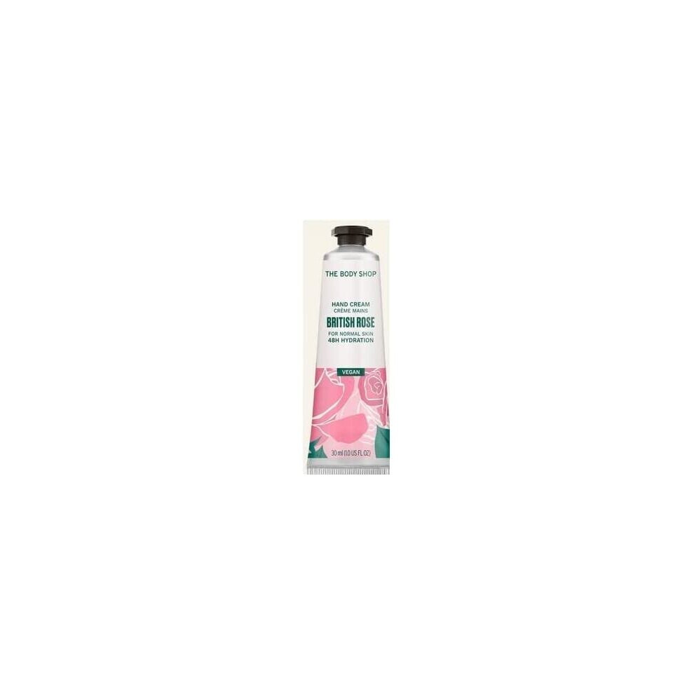 The body shop hand cream 30ml - British rose