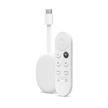 Google Chromecast with Google TV 4K HDR Ice White (33469) - 4K HDR streaming, Dolby Vision, HDR10+ with Android TV