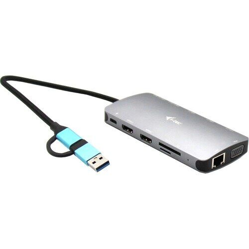 Hub USB i-Tec CANANOTDOCKPD Argento