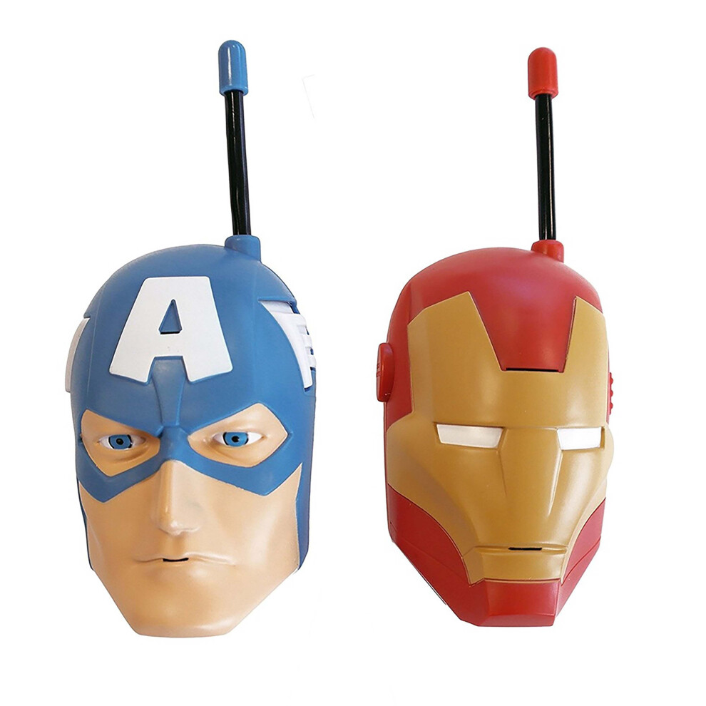 Aamen Marvel Avengers Walkie Talkies Two Way Radios With Lights & Sounds 6013427410462