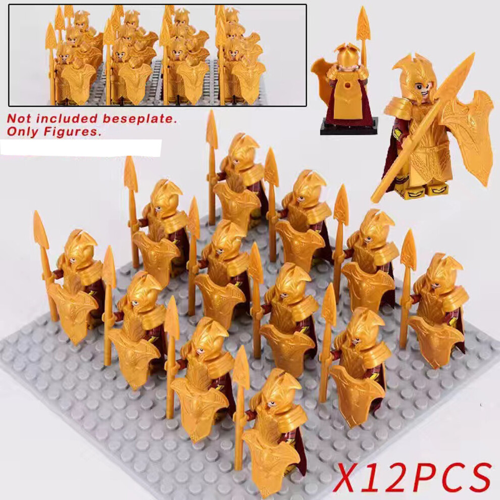 (12PCS-XP-384) 16PCS Ancient medieval soldiers building block minifigures  toy for children Fit Lego