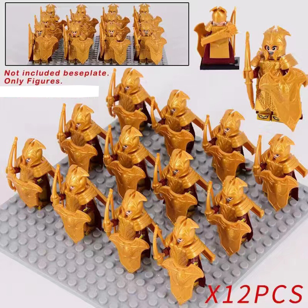 (12PCS-XP-381) 16PCS Ancient medieval soldiers building block minifigures  toy for children Fit Lego