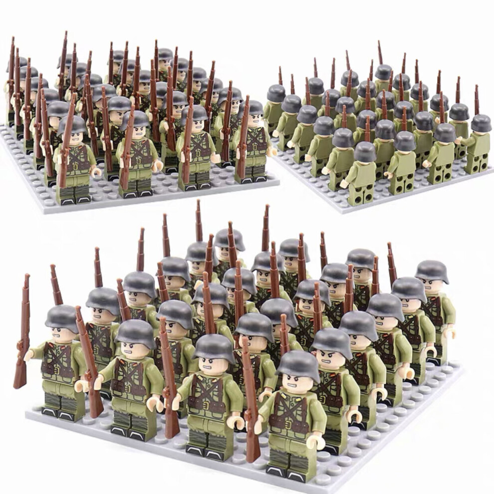 (Style A) Military Mini Figures BaseSets Army guns Soldiers Weapons Toys Lego