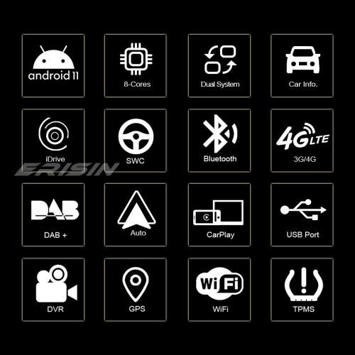 10.25" IPS 64GB 8-Core Android 12.0 Wireless CarPlay Car Stereo For BMW X5 E70 X6 E71 CCC Satnav 1