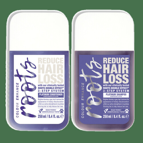 ROOTS DOUBLE EFFECT COLOUR ENHANCE PLATINUM SHAMPOO & CONDITIONER SET