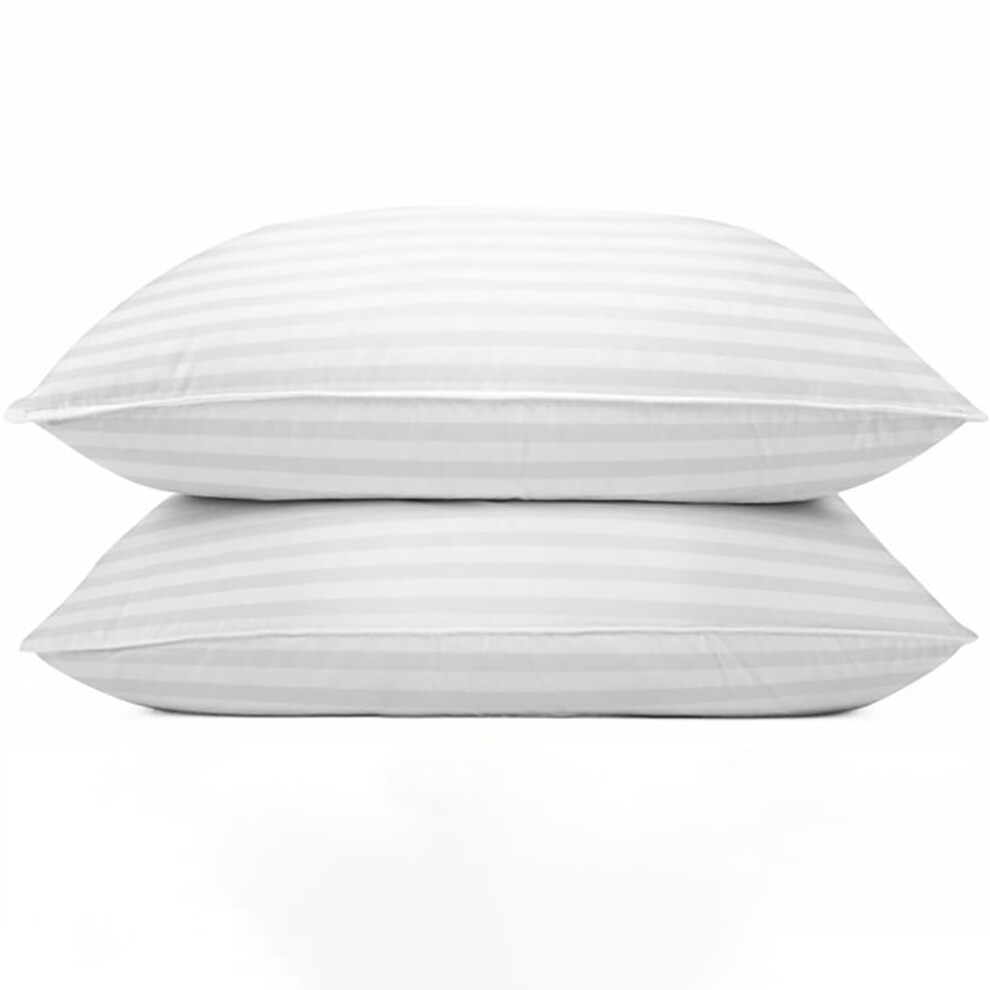 Pillows Quilted Luxury Ultra Loft Jumbo Super Bounce Back Pillows - 2 Pack