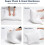 Pillows Quilted Luxury Ultra Loft Jumbo Super Bounce Back Pillows - 2 Pack 3