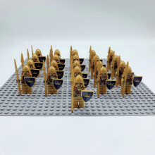 (P) 21PCS gold knight mini doll block doll children's assembled toys  Fit Lego