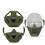 (Green) Airsoft Tactical Mask Half Face Protective Mask Work With Fast Helmet 1