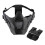 (Black) Airsoft Tactical Mask Half Face Protective Mask Work With Fast Helmet 2