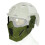 (Green) Airsoft Tactical Mask Half Face Protective Mask Work With Fast Helmet 2