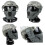 (Gray) Airsoft Tactical Mask Half Face Protective Mask Work With Fast Helmet 3