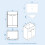 NES Home Afern 600mm MDF Vanity Unit Cabinet  & Wash Ceramic Basin White - Flat Pack 8